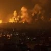 Fire, smoke, airstrike, rockets, Israel- Palestine, Gaza, Hamas