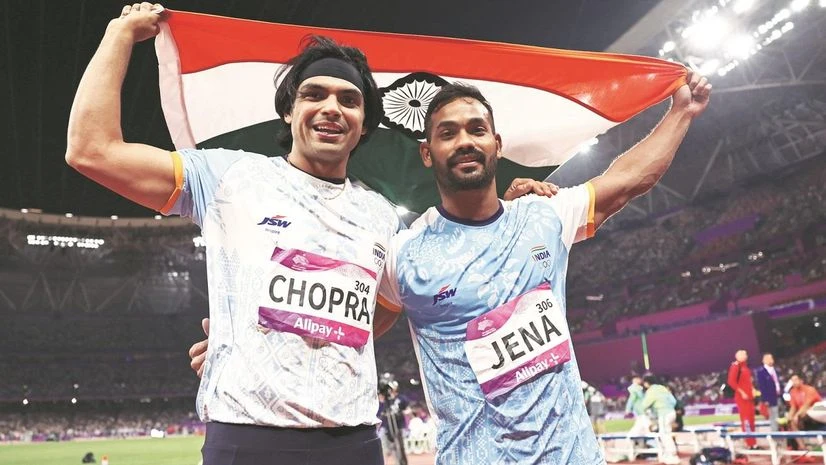 Ace Javelin throwers Neeraj Chopra and Kishore Kumar Jena Ace Javelin throwers Neeraj Chopra and Kishore Kumar Jena