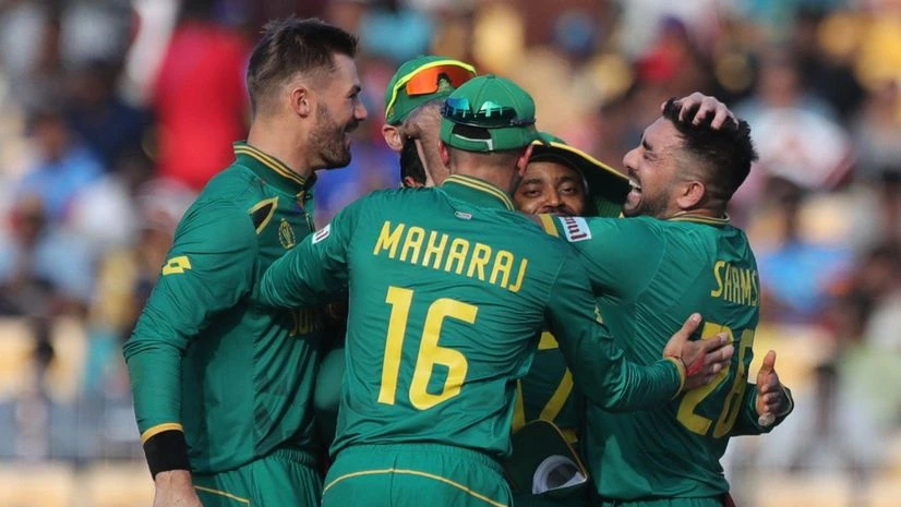 South Africa cricket team South Africa cricket team beat Pakistan in a thriller in Chennai. Photo: X
