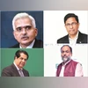(From top left) Shaktikanta Das, Governor, RBI; Debasish Panda, Chairman, Irdai; K Rajaraman, Chairperson, Ifsca; K V Kamath, Chairman, Nabfid & Jio Financial Services