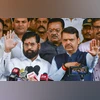 After Maha CM meets Dy CMs, BJP leaders leave for review meet in Delhi Eknath Shinde with Devendra Fadnavis