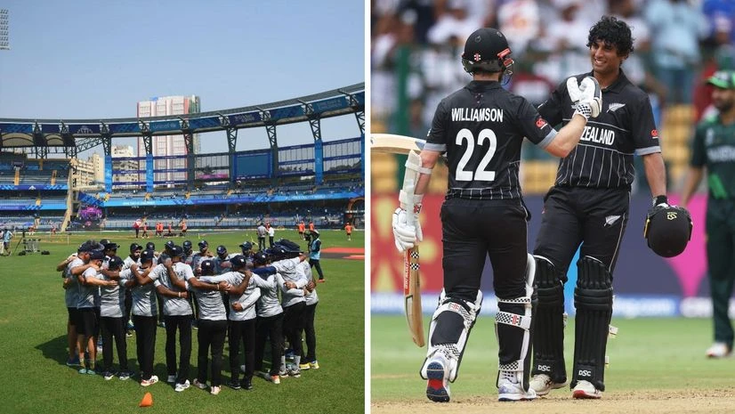 New Zealand vs Sri Lanka New Zealand vs Sri Lanka in ICC Cricket World Cup 2023. Photo: X