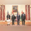 (From left): Defence Minister Rajnath Singh, External Affairs Minister S Jaishankar, US Secretary of State Antony Blinken, US Defence Secretary Lloyd Austin at the 4th US-India 2+2 Ministerial Dialogue, in Washington on April 12, 2022 (File photo:PTI (From left): Defence Minister Rajnath Singh, External Affairs Minister S Jaishankar, US Secretary of State Antony Blinken, US Defence Secretary Lloyd Austin at the 4th US-India 2+2 Ministerial Dialogue, in Washington on April 12, 2022 (File photo:PTI