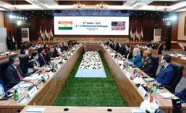 India-US hold 'substantive' 2+2 dialogue; focus on expanding strategic ties India US 2+2 dialogue