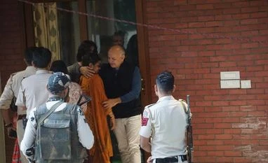 Former Delhi Dy CM Sisodia meets ailing wife after court's permission Manish Sisodia meets ailing wife
