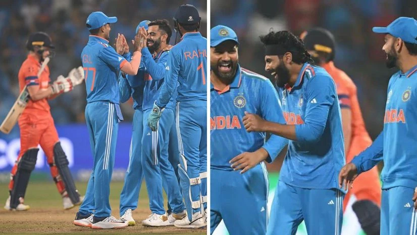 India cricket team India cricket team beat the Netherlands by 161 runs to win an ICC Cricket World Cup match. Photo:X