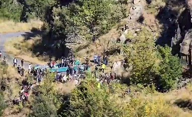37 killed, 19 hurt as bus falls into gorge in J&K's Doda: Officials Doda Bus Accident