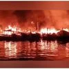 Fire, fire accident, Fishing harbour fire