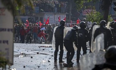 Police clash with anti-govt demonstrators in Kathmandu, 30 injured nepal protest