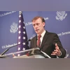 US National Security Advisor Jake Sullivan, during a press briefing in Israel on Friday PHOTO: REUTERS US National Security Advisor Jake Sullivan, during a press briefing in Israel on Friday PHOTO: REUTERS
