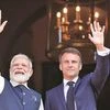 Narendra Modi and Emmanuel Macron