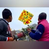UP to host International Kite Festival ahead of Ram Temple consecration Amritsar: People fly a kite on the eve of the New Year on the outskirts of Amritsar, Sunday, Dec. 31, 2023. (PTI Photo)