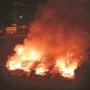 Fire After Japan Tsunami