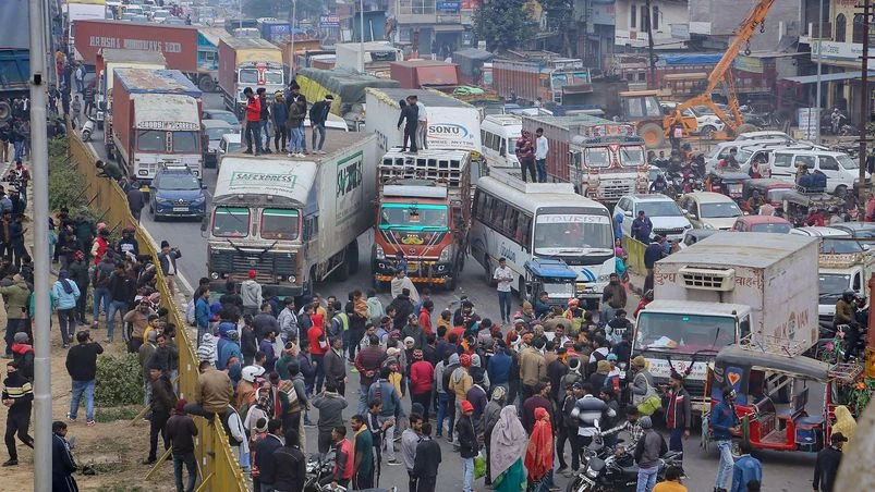 Truck drivers protest Truck drivers protest