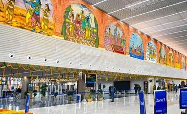 'Ayodhya airport is anticipated to see 100 flight movements on Monday' Ayodhya airport