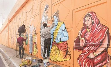 Ram temple images dominate Ayodhya, bank office named Ramjanmabhoomi branch ram temple ayodhya