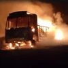 Ayodhya truck on fire