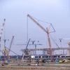 The construction site of Navi Mumbai International Airport in Navi Mumbai in Nov. 2023.