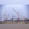 The construction site of Navi Mumbai International Airport in Navi Mumbai in Nov. 2023. The construction site of Navi Mumbai International Airport in Navi Mumbai in Nov. 2023.