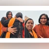Uma Bharti and Sadhvi Rithambara in Ayodhya Uma Bharti and Sadhvi Rithambara in Ayodhya