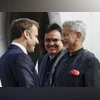 French Prez Macron reaches Jaipur to join roadshow, hold talks with PM Modi Macron, Jaishankar