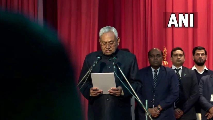 Nitish Kumar oath taking ceremony CM 9th time Nitish Kumar oath taking ceremony CM 9th time