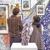 Visitors at the India Art Fair
