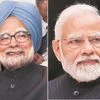 Narendra Modi and Manmohan Singh