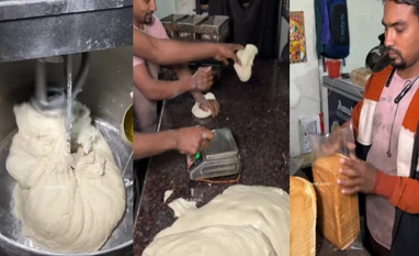 A video from a bread-making factory based in Kanpur, Uttar Pradesh, is going viral, showing unhygienic factory practices A video from a bread-making factory based in Kanpur, Uttar Pradesh, is going viral, showing unhygienic factory practices