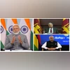 Prime Minister Narendra Modi virtually attends the launch of UPI, RuPay card services in Sri Lanka and Mauritius (PTI Photo) Prime Minister Narendra Modi virtually attends the launch of UPI, RuPay card services in Sri Lanka and Mauritius (PTI Photo)