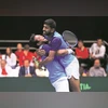 Legendary players Leander Paes, Amritraj inducted into Tennis Hall of Fame | Other Sports News Rohan Bopanna and Leander Paes celebrate after winning the Davis Cup Qualifiers in 2020