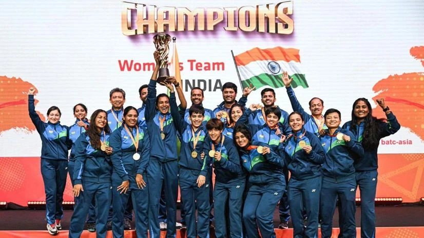 Indian women clinch historic gold in Badminton Asia Team Championships | Other Sports News - Business Standard