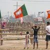 bjp flag,lok sabha
