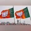 bjp flag,lok sabha bjp flag,lok sabha