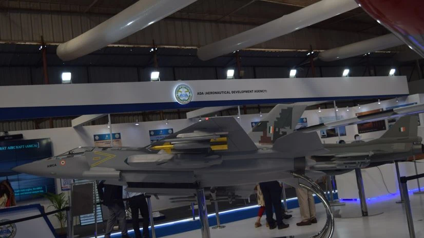 AMCA Model of India's planned fifth-generation stealth fighter jet Advanced Medium Combat Aircraft (AMCA). Image credit: Shutterstock