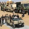 Prime Minister Narendra Modi witnesses display of India's defence prowess at Bharat Shakti at Pokhran, Rajasthan. Image credit: @SpokespersonMoD