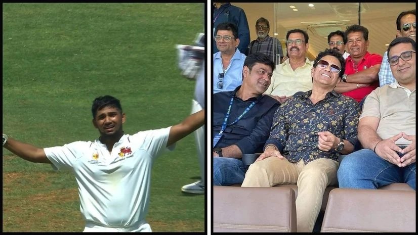 Musheer Khan inspired by Sachin Tendulkar presence in Ranji Trophy Final to hit century vs Vidarbha Musheer Khan inspired by Sachin Tendulkar presence in Ranji Trophy Final to hit century vs Vidarbha. Photo: X