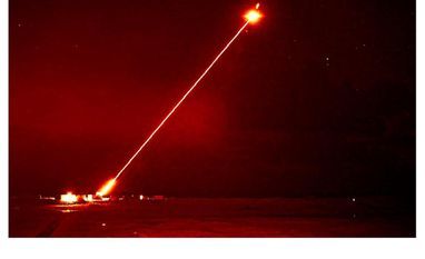 DragonFire UK's DragonFire laser directed energy weapon in action. Image credit: UK Ministry of Defence