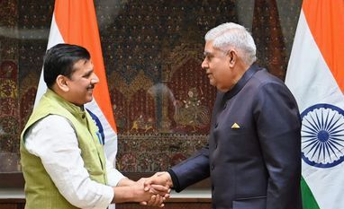 Jagdeep Dhankhar, Sanjay Singh, AAP leaders Jagdeep Dhankhar, Sanjay Singh, AAP leaders