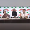 Congress party press conference Photo: Screen grab from YouTube
