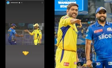 IPL 2024: Rohit posts cheeky photo after Dhoni steps down as CSK captain IPL 2024 Rohit Sharma's cheeky post after Dhoni steps down as CSK captain