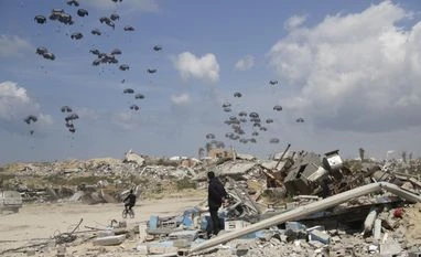 airdropped, Gaza City, Gaza Strip airdropped, Gaza City, Gaza Strip