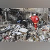 Talks resume to bring Israeli delegation to US for discussion on Gaza war Israeli airstrike, paramedic center rubble