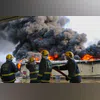 Fire, Nagpur Fire, Firefighters, Logistics Park fire Fire, Nagpur Fire, Firefighters, Logistics Park fire