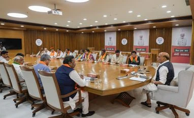 'Viksit Bharat' takes centre stage at first BJP manifesto committee meet BJP meeting