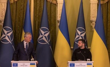 Nato proposes $100 billion package over five years to aid Ukraine chart