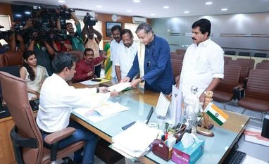 Tharoor files nomination from Thiruvananthapuram for 4th bid in LS polls Shashi Tharoor, Nomination