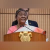 President Droupadi Murmu addresses during the launch of the first indigenous CAR-T cell therapy, in Mumbai, Thursday, April 4, 2024. (PTI Photo) President Droupadi Murmu addresses during the launch of the first indigenous CAR-T cell therapy, in Mumbai, Thursday, April 4, 2024. (PTI Photo)