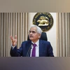 Reserve Bank of India (RBI) Governor Shaktikanta Das during a press conference after delivering the Monetary Policy Statement, at the RBI headquarters in Mumbai, Friday, April 5, 2024. (PTI Photo) Reserve Bank of India (RBI) Governor Shaktikanta Das during a press conference after delivering the Monetary Policy Statement, at the RBI headquarters in Mumbai, Friday, April 5, 2024. (PTI Photo)