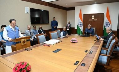 BJP president J P Nadda, five others take oath as Rajya Sabha members JP Nadda, Rajya Sabha